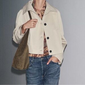 Zara - Water Repellant Short Trench Coat